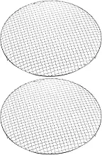 uxcell 2pcs Round Cooking Rack 16-inch 201 Stainless Steel Cross Wire Barbecue Grill Net with 20mm Legs for Cooking Baking Steaming BBQ