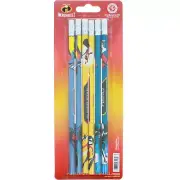 Disney Pixar Incredibles 2 Personalized Pencils Hero Super Star Awesome 6 Pack