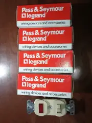 Qty 3 - PASS & SEYMOUR 696-I COMBINATION DEVICE TWO SWITCHES 1P 3-WAY 15A