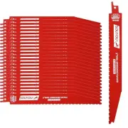 25 Pack Ultra-Thick Reciprocating Saw Blades - Bi-Metal with Long Cutting Life