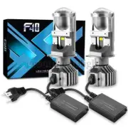 2PC H4 Mini Bi-LED Projector Lens LHD 100W Headlight Bulbs Hi/Lo Beam 6000K 9003 (for: Mini)