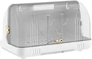 Baby Bottle Drying Rack Storage | Nursing Bottle Storage Box with Removable Drain Tray,Dustproof Feeding Station Organizer, Kitchen Cabinet for New Parents