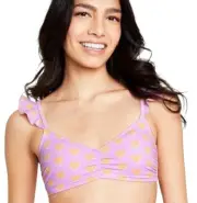 Stoney Clover Ln x Target NWT Women’s Flutter Strap Heart Bikini Top SZ S