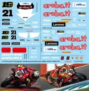 1/12 Decals for Ducati Panigale V4 Superbike 2022 Bautista / Rinaldi TBD753
