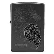 ZIPPO Cyber Dragon LIGHTER Black