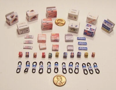 1/24 Garage Diorama Huge Essential Vintage Auto Parts For Your Display