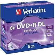 Verbatim DVD+R DL 8.5GB 5Pk Jewel Case 8X