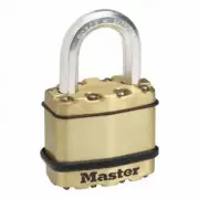 Master Lock 45mm Excel Padlock Brass Covered Laminated Steel Long Shackle
