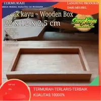 在飛比找蝦皮購物優惠-Kayu 木製容器收納盒 22x12x3cm 木製托盤禮盒