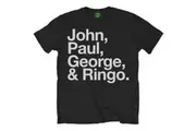 The Beatles | Official Band T-Shirt | John, Paul, George & Ringo