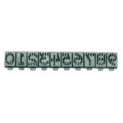 Stone Tattoo Digits 3/8" Metal Base 0-9 Number Set