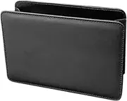 Car Side Door Foldable Trash Can PU Leather Multifunction Storage Box Car Organizer Seatback Hanging Storage Bag Trash Bin(Black)