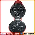 Mini Waffle Maker Nonstick Waffle Iron Sandwich Cake Baking Tray (EU Donut)