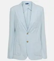 [Polo Ralph Lauren] Polo Ralph Lauren V-neck denim blazer AU 10 blue