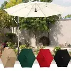 Garden Outdoor Sun Umbrella Sunshade Umbrella Replacement Cover Parasol Canopy