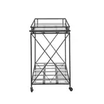 [Florabelle Living] Sheffield Bar Cart Outdoor Iron & Glass