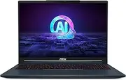MSI Stealth 16 AI Studio A1VIG-034AU 16 Inch UHD+ MiniLED 120Hz Intel Core Ultra 9 Processor 185H NVIDIA RTX 4090 32GB DDR5 RAM 2TB SSD Win 11 Home Gaming Laptop, Star Blue