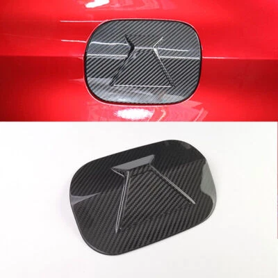 Carbon Fiber Car Fuel Tank Cap Gas Oil Box Frame Trim For Lexus RC200t RC300 350 (for: Lexus)