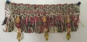 15 Yards High Quality Chenille Trim Gimp Beads Radiant Ablaze Red Green Gold
