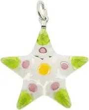 [Glass Of Venice] GlassOfVenice Murano Glass Millefiori Narrow Star Pendant