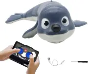 Remote Control Seal Pool Toy w/Rechargeable Battery, USB, Ages 8-12, Blue