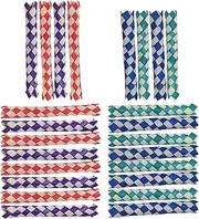 Domary 24pcs Finger Traps Birds Parrots Chew Toy Chinese Bamboo DIY Kids Parties