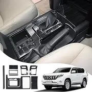 EVANEM for Toyota Land Cruiser Prado 150 Lc150 2010-2017 (Right Rudder). Central Control Panel, Left and Right air Outlet Frame, LC150 J150 Gearbox, Interior (LC150 2010-2017 Black Full Set【B Style】)