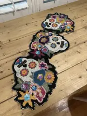 Mackenzie Childs Day Of Dead Table Runner