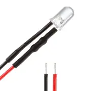 10 Pcs Pre Wired LED Semiconductor Light Emitting Diodes Pink 5mm DC3-6V
