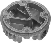 Veemoon Compressor Cylinder Head for Air Compressor Compression Cylinder Head Portable Replacement Air Inflator Pump Head Air Pressure Machine Components Air Pump Silver Aluminum Alloy