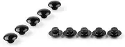 [MAD HORNETS] Hex Socket Bolt Screw Nut Head Cover Cap M10 10MM Universal, Black