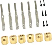 EHJRE RC Car Hex Wheel Adapters for Remote Control Vehicles, Replacement Parts and Accessories, 6x6 Has Output Shaft
