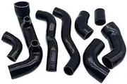 Rynplex Air Intake Silicone Hose Kit, for Fiat, for Uno, for Turbo I.e 1.3 MK1 1983-1989 Intercooler+Radiator+Air Intake Repalcement Connector Silicone Tube Car Air Intake Hose(BLACK Black)