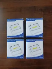 3 Watt 150 Lumen Lamp Wireless COB White LED Rocker Switch Closet Light (X4) Lot