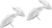 Gatuida 4 Pcs Photography Studio Soft Light Umbrella Flash Umbrella Metal White Photographic Equipment
