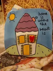 Sandra Magsamen for Silvestri Wall Tile Art Trivet Signed In Orginal Box WithTag