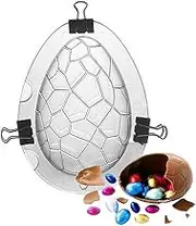 Large Size Easter Egg Mould - MoldFun Giant Surprise Toy Egg Maker, Dinosaur Egg Polycarbonate Plastic Mould for Chocolate Jello Soap Bath Bomb Lotion Bar Clay Plaster Cake Decorating Tool
