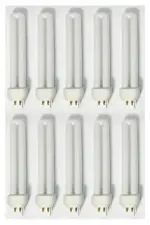 26W Compact Fluorescent Lamp Double Tube GX24Q-3 Cool White 841K (10 PACK)