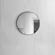 700*700*30mm Black Framed Copper-free Round Pencil Edge Mirror Only