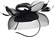 [Baluue] Women Fascinator Headband with Elegant Gauze Design for Tea Parties Weddings and Banquets Lightweight Hair Decor for Special Occasions