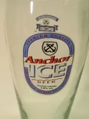 8 oz. BEER Pilsner Glass: ARCHIPELAGO Brewery Anchor Ice Double Brew ~ Singapore