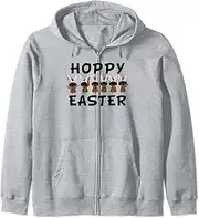 [STAR WARS] Easter Jawas Bunny Ear Line-Up Hoppy Easter Zip Hoodie