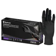 Medicom SafeTouch Advanced Guard Black Nitrile Gloves Small