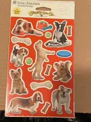 American Greetings Puppies 2 Designs 4 sheets (80 Stickers) *NEW/SEALED* p1