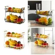 Detachable Fruit Basket Bowl Metal Snacks Storage Stand Pantry