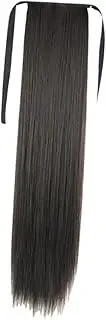 GANAZONO Long Straight Ponytail Extension Natural Synthetic Hair Piece for Women Easy to Wear Long Ponytail Hair Extensions for Daily Use Cosplay and Parties