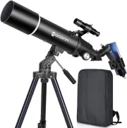 Telescopes for Adults Astronomy 80Mm Aperture 600Mm Refractor Telescope for Kid