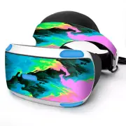 Skin Wrap for Sony Playstation PSVR Headset water colors trippy abstract pastel