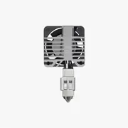 Bambu Lab Accessories Complete Hotend Assembly with Stainless Steel Nozzle 0.2mm for X1E Compatible with X1E [FAH016]