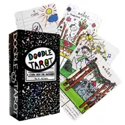 Doodle Tarot Card 78pcs Tarot Deck with Guidebook Fortune Telling Game Family Entertainment Borad Playing Games